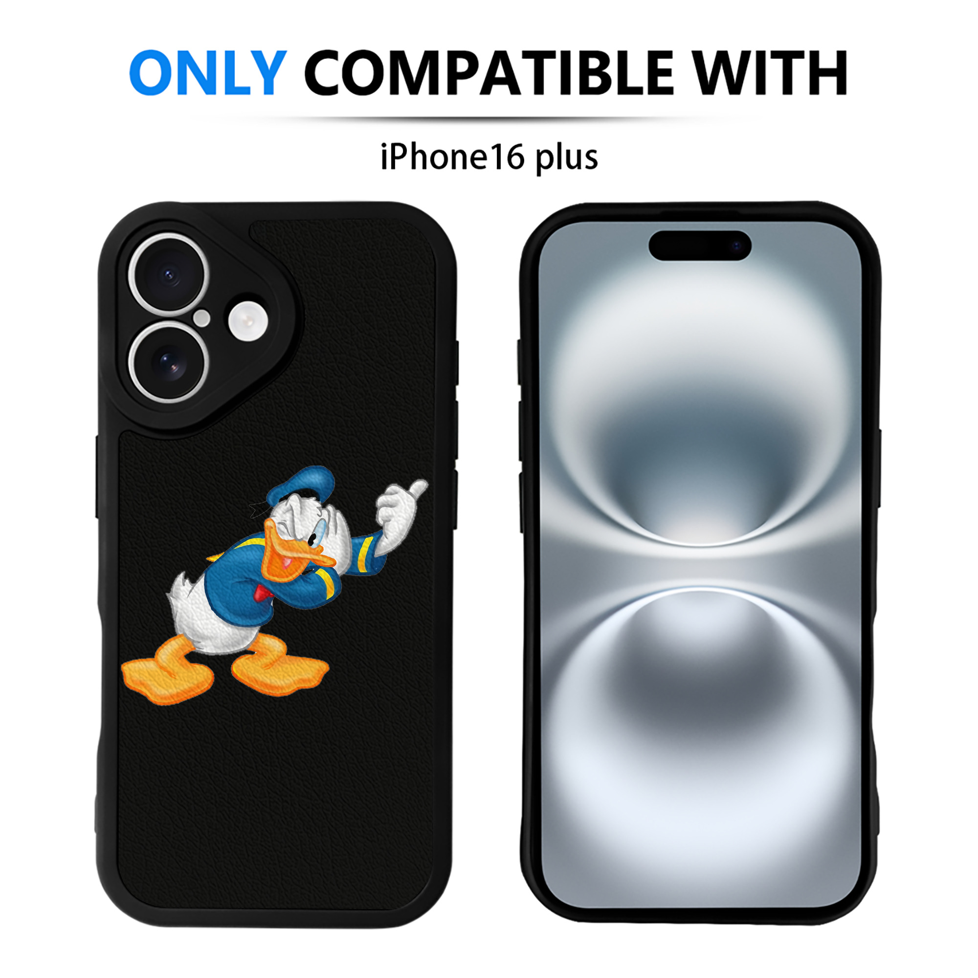 （画像用） ミッキーマウス Mickey Mouse 【iPhone 16シリーズ対応】シリコンスマホケース（レザー調） 材質：シリコン